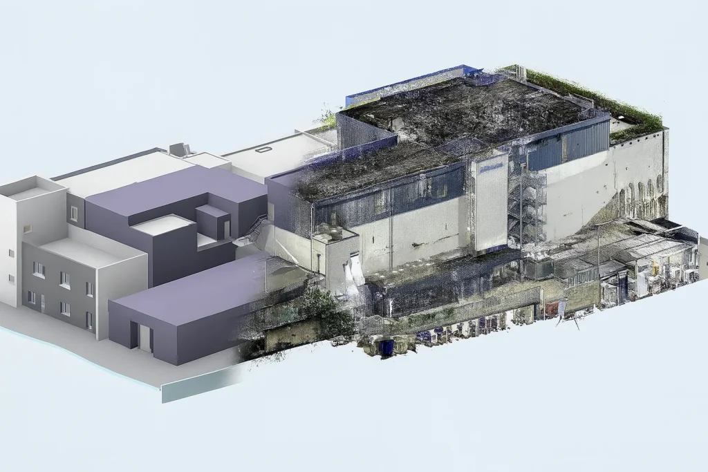 nuvola di punti BIM geomap