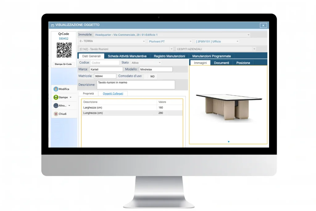 scheda anagrafica software geomap ams asset management