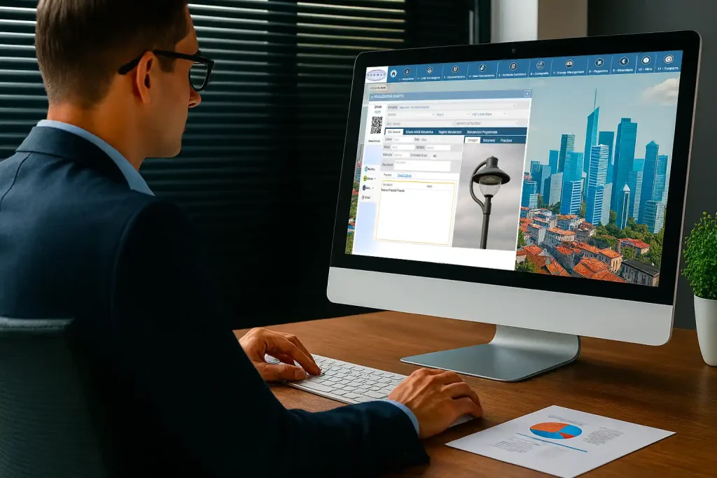 Geomap UFM software gestione illuminazione pubblica