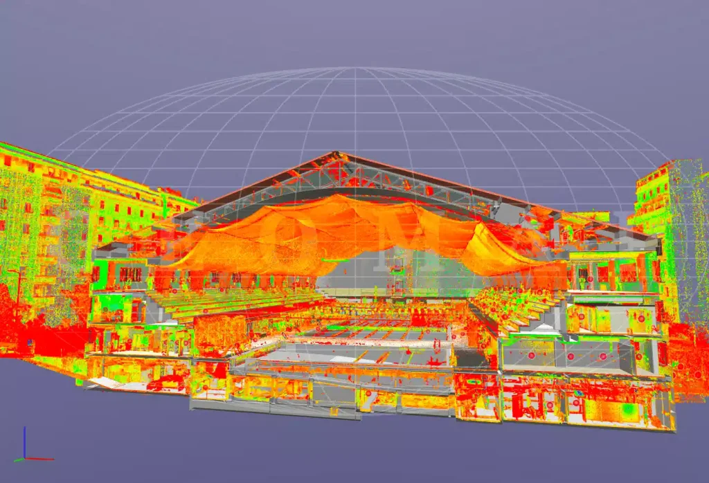 Geomap definizione della nuvola di punti, immagine uno